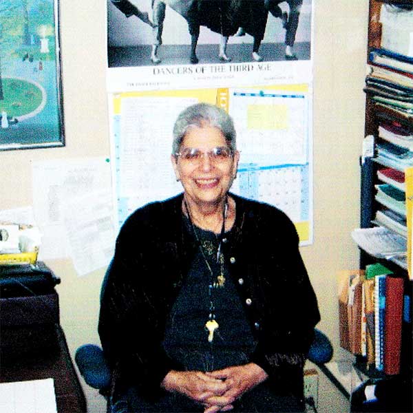 Aileen Spence, co-founder of Ben Bronz, sitting at her desk.