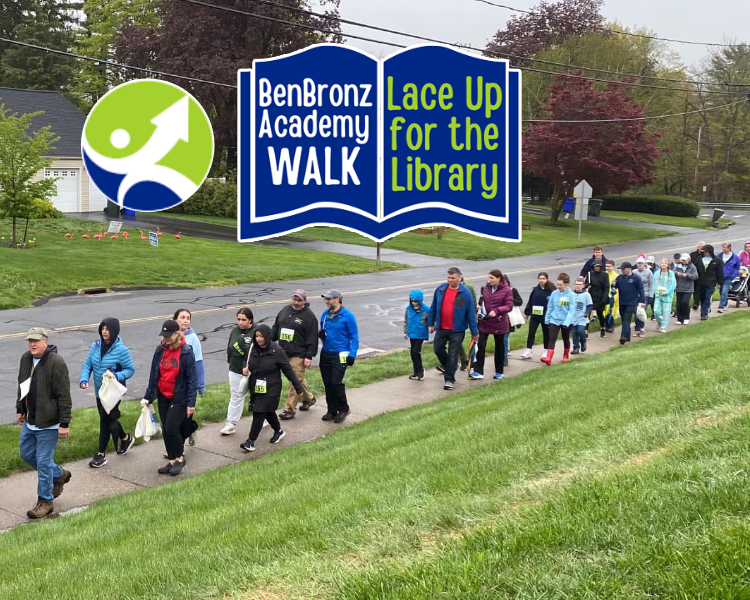 Long line of people waiting to start the fundraiser walk.