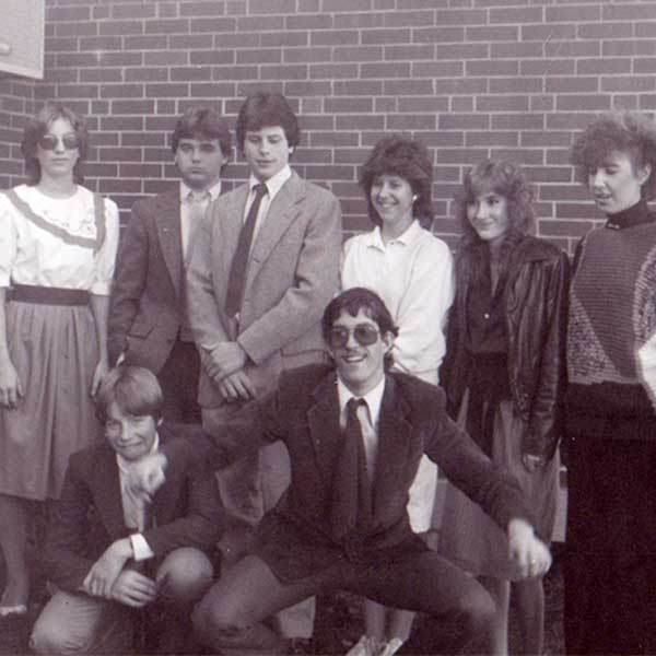 The first class at Ben Bronz Academy - 1985.