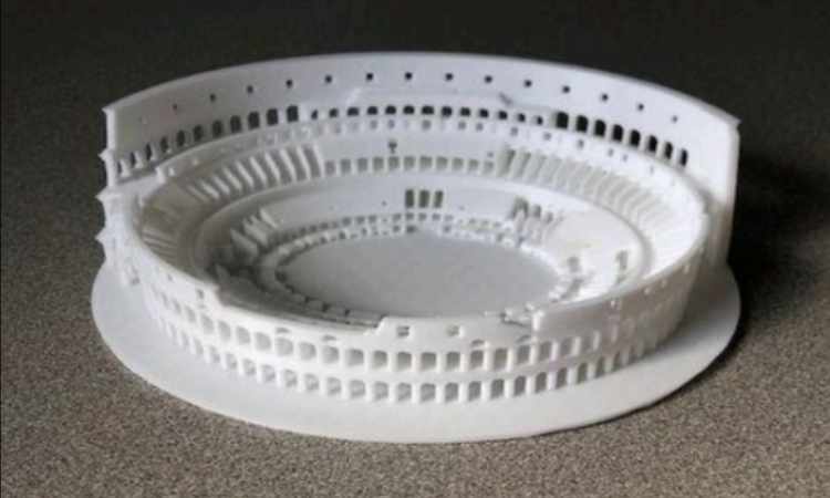 3d model of the Colosseum in Rome.